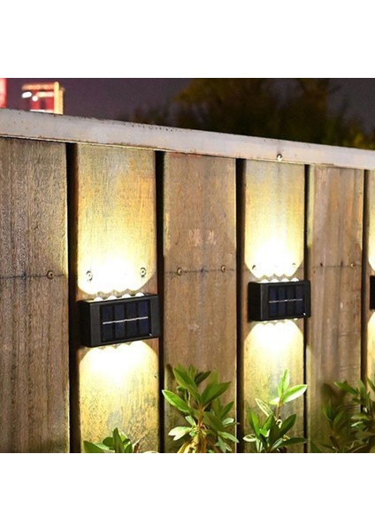 8 Led Güneş Duvar Lambası Açık Su Geçirmez Yukarı Ve Aşağı Aydınlık Aydınlatma Bahçe Güneş Işıkları Merdiven Çit Güneş Işığı Lambası (Yurt Dışından)