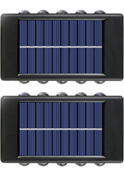 10 Led Güneş Duvar Lambası Açık Su Geçirmez Yukarı Ve Aşağı Aydınlık Aydınlatma Bahçe Güneş Işıkları Merdiven Çit Güneş Işığı Lamba Işığı (Yurt Dışından)