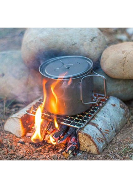 Açık Kamp Saksı Rafı Kare Paslanmaz Çelik Barbekü Örgü Basit Yakacak Odun Barbekü Izgara Açık Aletler (Yurt Dışından) fırsatları