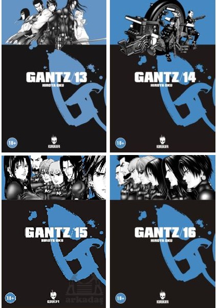 Gantz 13-14-15-16. Ciltler Manga Seti - Hiroya Oku