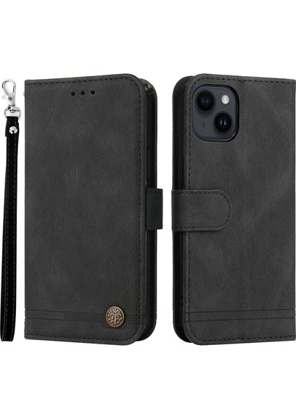 Iphone 15 Cep Telefonu Kapağı Için Cilt Touch Pu Deri Kılıf (Yurt Dışından)
