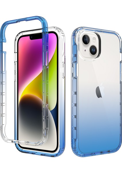 Iphone 15 Plus Tpu+Pc Damla Dayanıklı Cep Telefonu Kapak Mavisi Için Telefon Kılıfı (Yurt Dışından)
