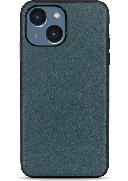 Iphone 15 Tutuş Anti Geri Deri Deri+Tpu Mobil Kapak Şok Geçirmez Cep Telefonu Kılıf Yeşili (Yurt Dışından)