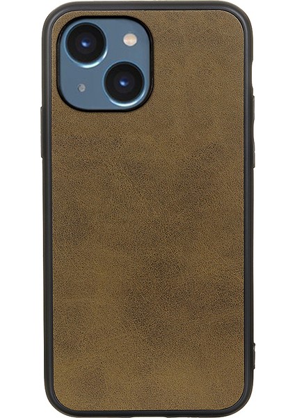 Iphone 15 Pc+Tpu+Pu Deri Telefon Kılıfı Inkol Kurulu Dokusu Kapalı Drop Kapak Yeşi (Yurt Dışından)