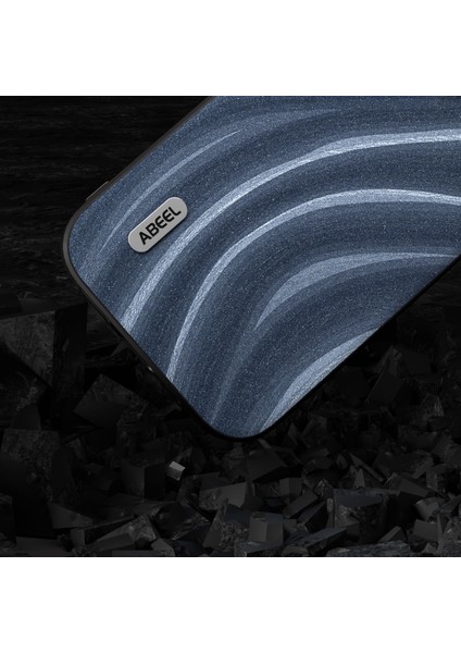 İphone 15 Pro Max Pu Deri+Pc+Tpu Telefon Kılıfı Ultra-Insli Kapak Mavisi (Yurt Dışından)