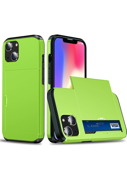 Iphone 15 Plus Tpu+Pc Çift Katman Anti-Drop Telefon Kapak Yeşil (Yurt Dışından)