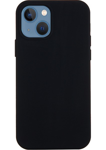 Iphone 15 Esnek Sıvı Silikon Telefon Kılıfı Yumuşak Astar Anti-Drop Cover-Black Için (Yurt Dışından)