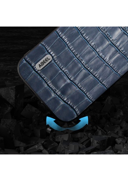 Iphone 15 Plus Telefon Kasası Cowhide Deri+Tpu+Pc Timsah Doku Kapak Mavisi (Yurt Dışından) fırsatları