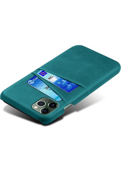 İphone 15 Plus Telefon Kasası Çift Kart Yuvaları Telefon Kapağı Anti-Çizelge Pu Deri Kaplamalı Pc Koruyucu Geri Kılıf Yeşili (Yurt Dışından) modelleri