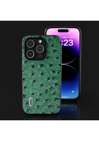 Iphone 15 Pro Hakiki Inek Deri Kaplamalı Pc+Tpu Kapak Yeşili Için Telefon Kılıfı (Yurt Dışından) indirimleri