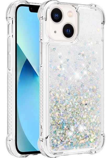 İphone 15 Artı Yumuşak Tpu Telefon Kasası Parıltı Işıltı Hızlı Ve Akan Kapak-Silver Için (Yurt Dışından)