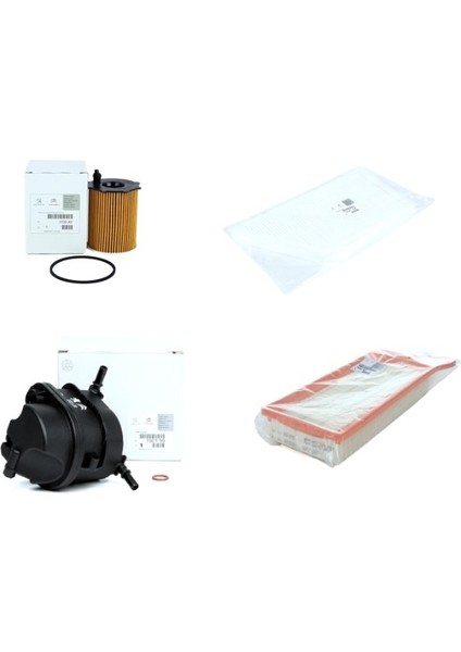 Peugeot 206 1.4 Hdi Filtre Bakım Seti Orijinal Psa