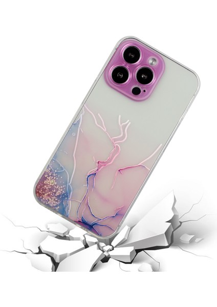 Iphone 15 Pro Için Yumuşak Tpu Telefon Kılıfı Kabartma Mermer Desen Koruyucu Telefon Kapak Pembe (Yurt Dışından) fiyatları