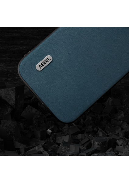 Iphone 15 Artı Cep Telefonu Kasası Nappa Dokusu Orijinal Inek Deri+Pc+Tpu Slim Cover-Yeşil (Yurt Dışından)