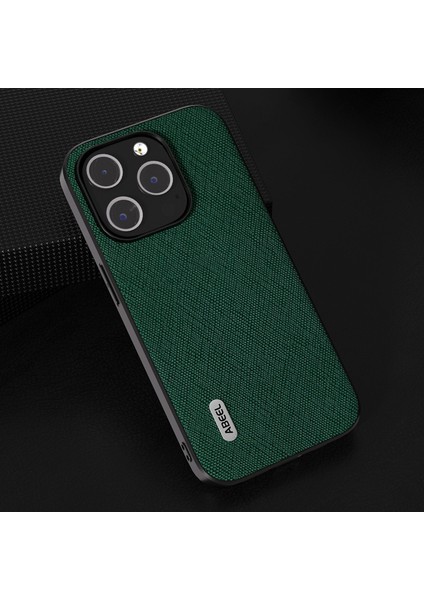 Iphone 15 Pro Max Çapraz Doku Telefon Kılıfı Cowhide Deri Kaplamalı Tpu+Pc Şok Geçirmez Kapak Yahudi (Yurt Dışından) modelleri
