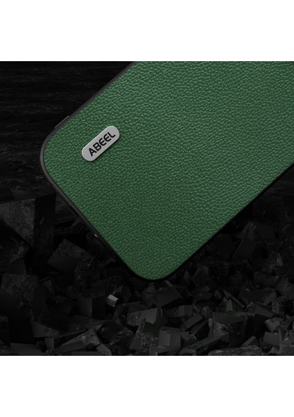 Iphone 15 Plus Dokulu Orijinal Inek Deri+Tpu Cep Telefonu Kapağı Döküm Önleyici Telefon Vaka-Yeşil (Yurt Dışından)