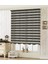 Modern Soft Bambu Zebra Perde Alüminyum Kasalı Yüksek Kaliteli - Acı Kahve 1