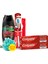 Diş Macunu 75 ml x2, Orta Diş Fırçası, Palmolive Men Duş Jeli 500 ml + Duş Lifi & Fırça Kabı 5
