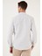 Kareli Pamuk Karışımlı Düğmeli Yaka Uzun Kollu Slim Fit Gömlek Erkek Gömlek CF23S7497 5