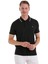 Siyah Regular Fit Düz 100% Pamuk Polo Yaka Tişört 1