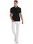 Siyah Regular Fit Düz 100% Pamuk Polo Yaka Tişört 2