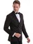 Bordo Slim Fit Düz Sivri Yaka Klasik Kruvaze Smokin Damatlık 5