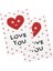Love You Motto Kartı / Kartpostal 2