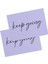 Keep Going Motto Kartı / Kartpostal 2