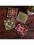 Stone Desen Taş Bardak Altlığı – 4’lü Set, 10x10 cm Dekoratif Masaüstü Koruyucu Doğaltaş Altlık |SC498| 1