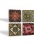 Stone Desen Taş Bardak Altlığı – 4’lü Set, 10x10 cm Dekoratif Masaüstü Koruyucu Doğaltaş Altlık |SC498| 2