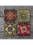 Stone Desen Taş Bardak Altlığı – 4’lü Set, 10x10 cm Dekoratif Masaüstü Koruyucu Doğaltaş Altlık |SC498| 3