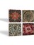 Stone Vintage Desen Taş Bardak Altlığı – 4’lü Set, 10x10 cm Dekoratif Masaüstü Koruyucu Doğaltaş Altlık |SC499| 2