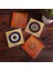 Nazar, Sri Yantra, Mandala Taş Bardak Altlığı Masaüstü Koruyucu Altlık 4 Parça Set 10x10cm Stone Coasters SC302 1
