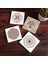 Yaşam Çiçeği, Sri Yantra, Hayat Ağacı Taş Bardak Altlığı Masaüstü Koruyucu Altlık 4 Parça Set 10x10cm Stone Coasters SC104 1