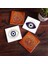 Nazar, Sri Yantra, Mandala Taş Bardak Altlığı Masaüstü Koruyucu Altlık 4 Parça Set 10x10cm Stone Coasters SC303 1