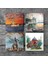 İstanbul Ayasofya, Galata Kulesi, Kız Kulesi, Ortaköy Taş Bardak Altlığı – 4’lü Set, 10x10 cm Dekoratif Masaüstü Koruyucu Doğaltaş Altlık |SC105| 3