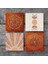 Minimalist Soyut, Sri Yantra, Mandala Taş Bardak Altlığı Masaüstü Koruyucu Altlık 4 Parça Set 10x10cm Stone Coasters SC306 3