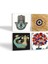 Nazar, Şahmeran, Nar Ağacı, Fatma Ana Eli (Hamsa) Taş Bardak Altlığı Masaüstü Koruyucu Altlık 4 Parça Set 10x10cm Stone Coasters SC506 2
