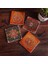 Desen, Sri Yantra, Mandala Taş Bardak Altlığı – 4’lü Set, 10x10 cm Dekoratif Masaüstü Koruyucu Doğaltaş Altlık |SC307| 1