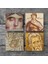 Soteria Mozaiği, Çingene Kızı, Mozaik Serisi Taş Bardak Altlığı Masaüstü Koruyucu Altlık 4 Parça Set 10x10cm Stone Coasters SC121 3