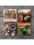 Dalí Belleğin Azmi, Picasso Ayna Karşısındaki Kız, Çığlık, Yerli Kadınlar Taş Bardak Altlığı Masaüstü Koruyucu Altlık 4 Parça Set 10x10cm Stone Coasters SC321 3
