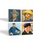 Stone Van Gogh Otoportre Taş Bardak Altlığı – 4’lü Set, 10x10 cm Dekoratif Masaüstü Koruyucu Doğaltaş Altlık |SC325| 2