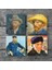 Stone Van Gogh Otoportre Taş Bardak Altlığı – 4’lü Set, 10x10 cm Dekoratif Masaüstü Koruyucu Doğaltaş Altlık |SC325| 3