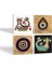 Stone Nazar, Şahmeran Taş Bardak Altlığı – 4’lü Set, 10x10 cm Dekoratif Masaüstü Koruyucu Doğaltaş Altlık |SC526| 2