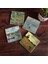 Stone Claude Monet Argenteuil'de Köprü, Gelincikler, İzlenim Gün Doğumu, Nilüfer Gölü Taş Bardak Altlığı – 4’lü Set, 10x10 cm Dekoratif Masaüstü Koruyucu Doğaltaş Altlık |SC527| 1