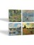 Stone Claude Monet Argenteuil'de Köprü, Gelincikler, İzlenim Gün Doğumu, Nilüfer Gölü Taş Bardak Altlığı – 4’lü Set, 10x10 cm Dekoratif Masaüstü Koruyucu Doğaltaş Altlık |SC527| 2