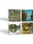 Claude Monet Sonbahar, Bahçede, Gül Çiçekli Kemer, Nilüfer Gölü Taş Bardak Altlığı Masaüstü Koruyucu Altlık 4 Parça Set 10x10cm Stone Coasters SC532 2