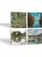 Claude Monet Sonbahar, Gül Çiçekli Kemer, Argenteuil'de Köprü, Nilüfer Gölü Taş Bardak Altlığı Masaüstü Koruyucu Altlık 4 Parça Set 10x10cm Stone Coasters SC533 2