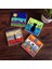 Kedi Taş Bardak Altlığı – 4’lü Set, 10x10 cm Dekoratif Masaüstü Koruyucu Doğaltaş Altlık |SC136| 1