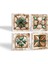 Fas Desenli Vintage Taş Bardak Altlığı – 4’lü Set, 10x10 cm Dekoratif Masaüstü Koruyucu Doğaltaş Altlık |SC145| 2